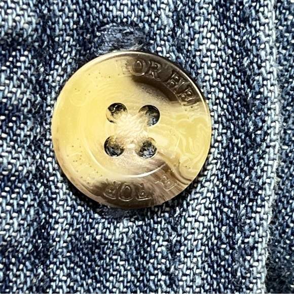 CE Schmidt Workwear Fit For Her Womens Medium Blue Denim Button Front Shirt - Picture 9 of 12